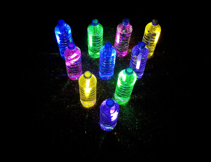 Make a Glow in the Dark Outdoor Bowling Game