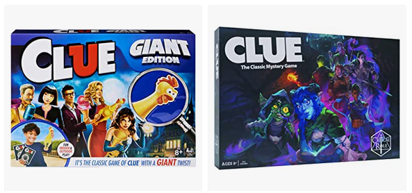 Clue versions of movies and TV shows for kids
