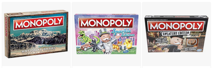 National Parks board game - Monopoly