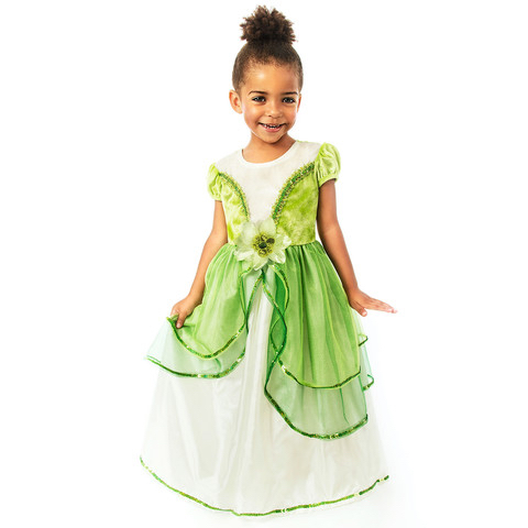 Princess Tiana Girl's Dress Frog Princess