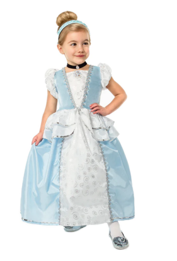 Cindrella little girl's princess dress up costume.