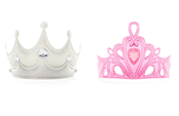 Princess girls crowns for dress up and playtime - soft for safe play.