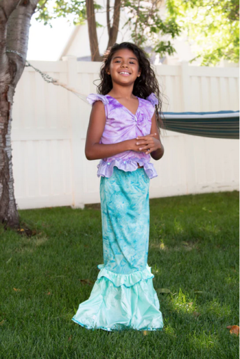 Mermaid princess dress for girls playtime and pretend costumes.