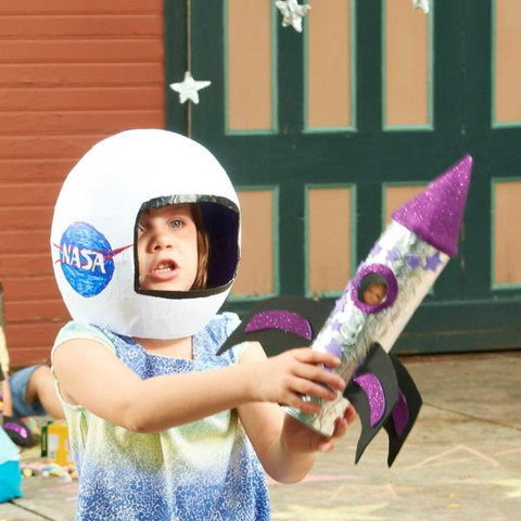 Toy Rocket Ship for Kids to Make DIY Craft