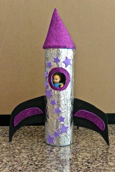 Kids Astronaut Rocket Ship DIY Craft for Play Toys