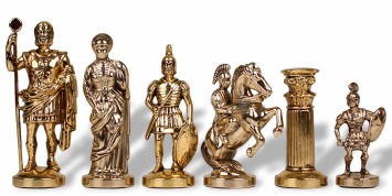 Roman History Chess Set Pieces Metal
