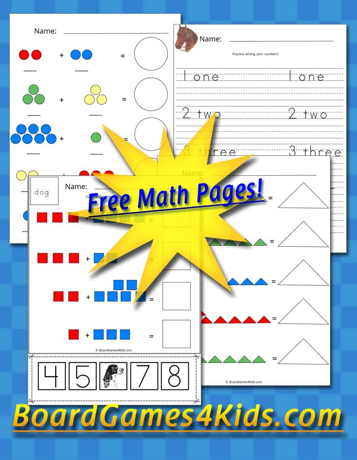 Free Math Pages for Kids