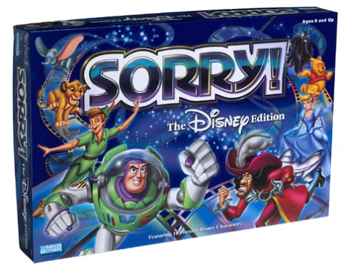 Disney Version of Sorry Game for Kids and Adults