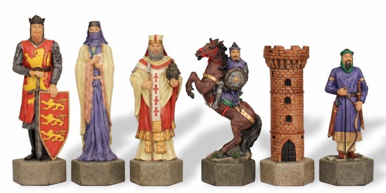 Chess Pieces in Color - Knights, Kings, and Queens