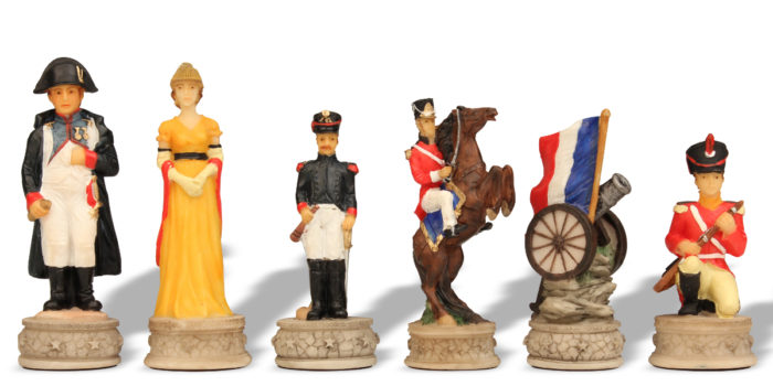 Battle of Waterloo Chess Pieces from History