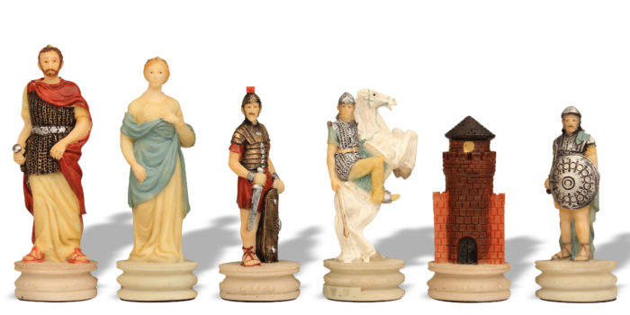 Rome vs Greece Historical Chess Piece Sets