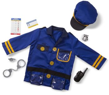 Police children's community helper costume for kids.